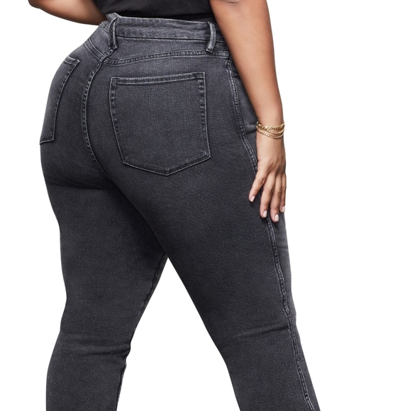 NWT Good American Good curve raw edge ankle skinny - Picture 3 of 10